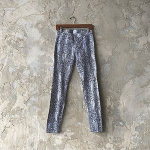 Hudson snakeskin print jeans